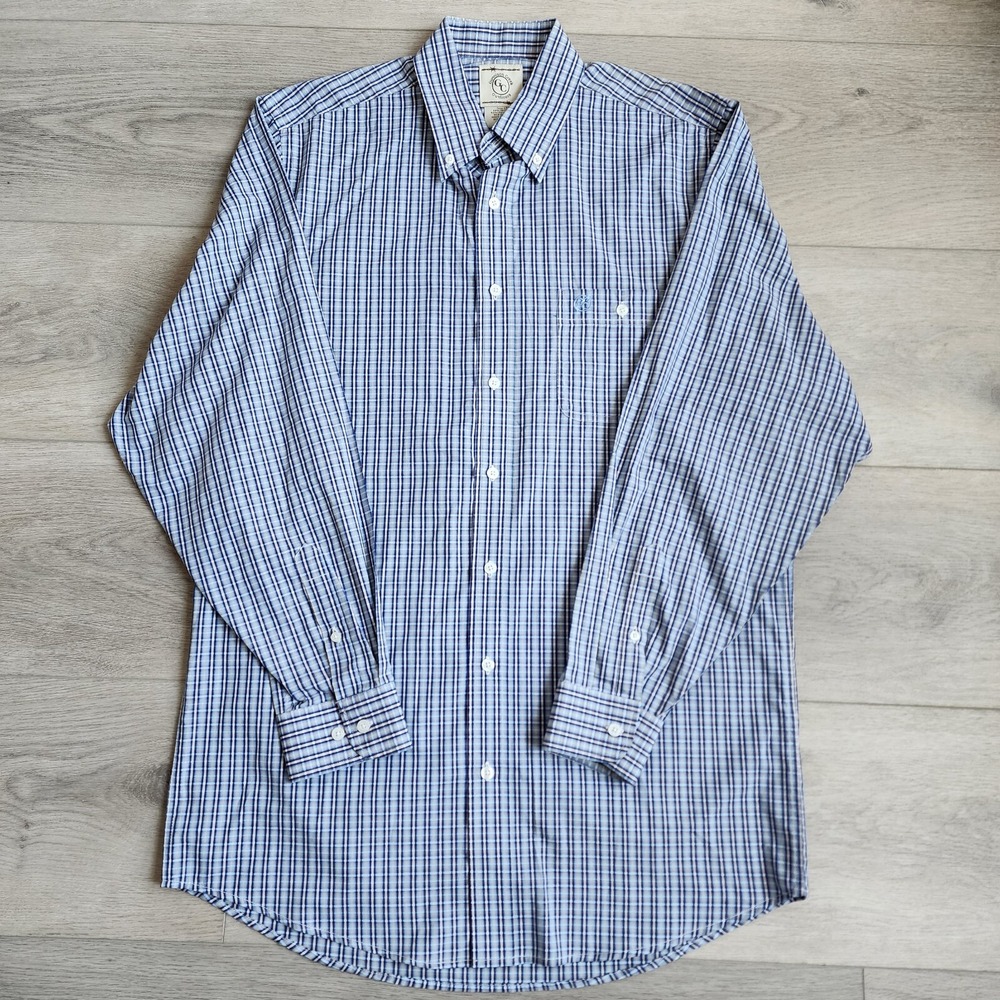 Gunnison Creek Outfitters Long Sleeve Button Down Plaid Shirt LT Large Tall